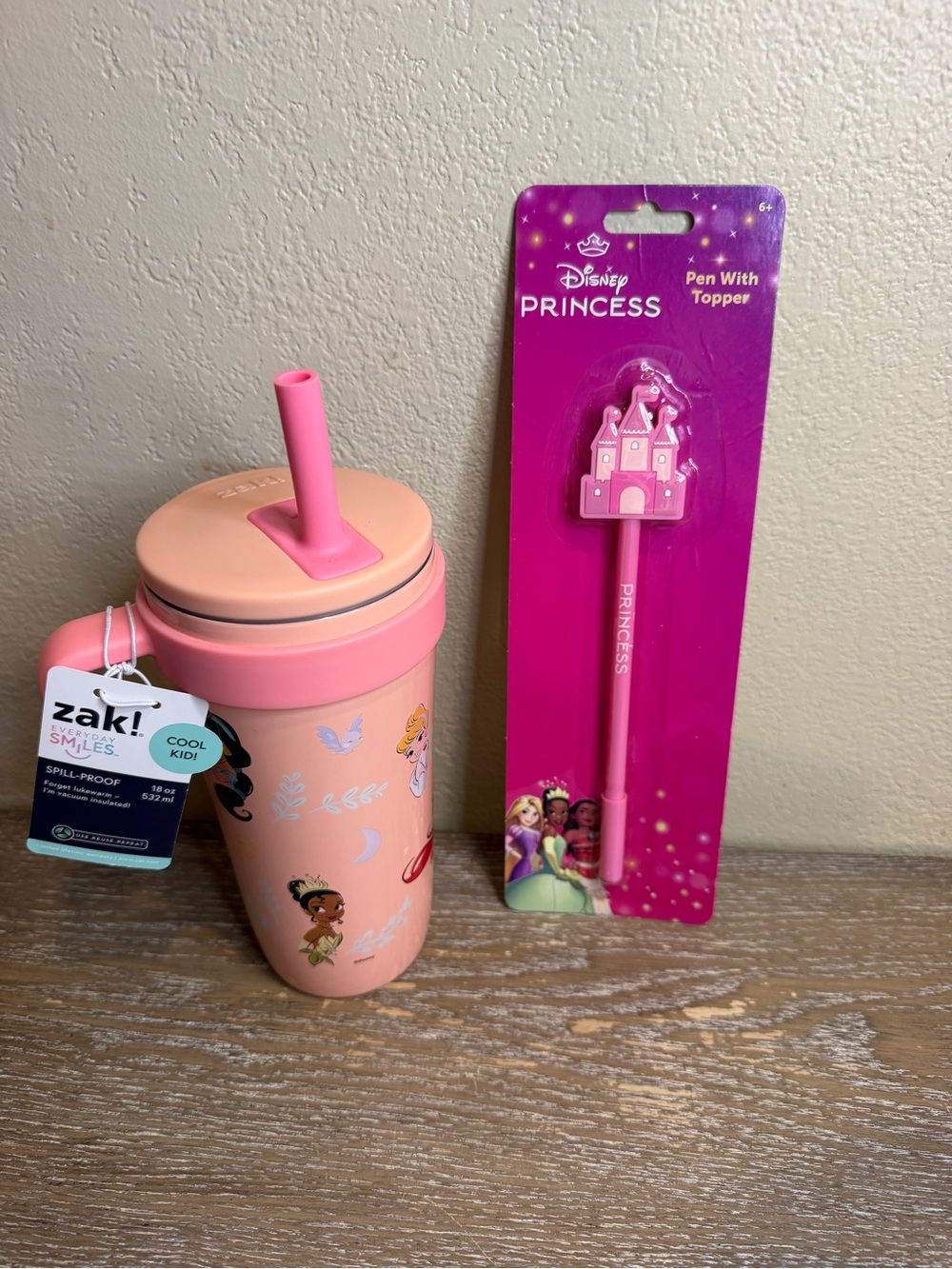 New Zak Princess Water bottle with Pen
